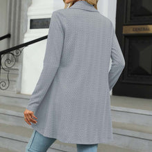 Indlæs billede til gallerivisning Langærmet ensfarvet cardigan