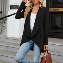 Indlæs billede til gallerivisning Langærmet ensfarvet cardigan