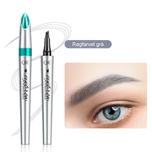 Indlæs billede til gallerivisning 🔥STORT UDSALG - 50% RABAT🔥3D Vandfast Microblading Øjenbrynspen 4 Gaffelspids Tatoveringsblyant (2 stk)