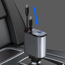 Indlæs billede til gallerivisning Fire-i-en biloplader til mobiltelefoner