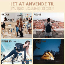 Indlæs billede til gallerivisning Broderet skuldertaske med lomme med snøre