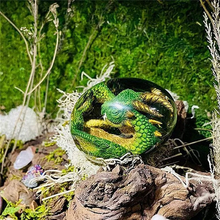 Indlæs billede til gallerivisning Dekorationsæg i Drage- og Lavamotiv