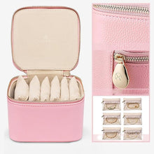 Indlæs billede til gallerivisning Smyckeskrin i läder för resor