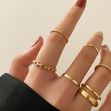 Indlæs billede til gallerivisning Stjerne måne ring sæt