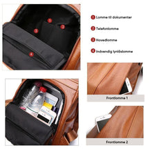 Indlæs billede til gallerivisning Tyverisikret skuldertaske i PU-læder