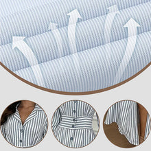 Indlæs billede til gallerivisning Stribet nederdel med revers og knapper