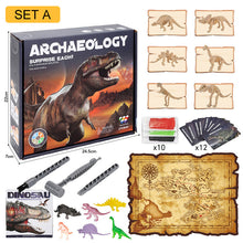 Indlæs billede til gallerivisning Legetøjssæt til udgravning af fossiler fra dinosaurer