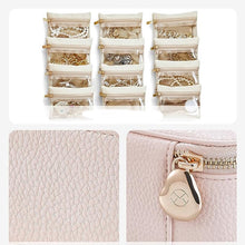 Indlæs billede til gallerivisning Smyckeskrin i läder för resor