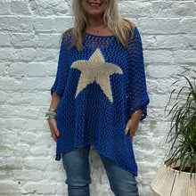 Indlæs billede til gallerivisning Five-Star hule hæklede toppe med rund hals