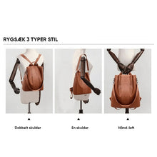 Indlæs billede til gallerivisning Tyverisikret skuldertaske i PU-læder