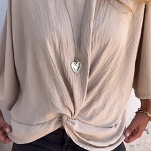 Indlæs billede til gallerivisning Rund hals og halværmet crossover-top