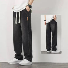 Indlæs billede til gallerivisning Løstsiddende jeans med lige ben til mænd