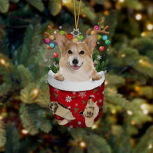 Indlæs billede til gallerivisning Julesok vedhæng med hund