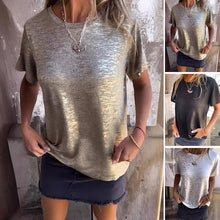 Indlæs billede til gallerivisning Kortærmet T-shirt med guldfolie