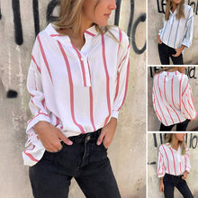Indlæs billede til gallerivisning Stribet skjorte med revers