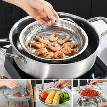 Indlæs billede til gallerivisning Multifunktionel afløbskurv til dampkoger i rustfrit stål