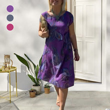 Indlæs billede til gallerivisning Knælang kjole med cashew-lommer