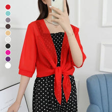 Indlæs billede til gallerivisning Glimtende cardigan i tyndt issilkestof