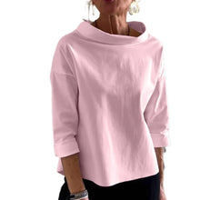 Indlæs billede til gallerivisning Afslappet rullekravetop med brede revers