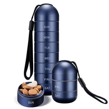 Indlæs billede til gallerivisning Praktisk 7 dages rejsepilleetui