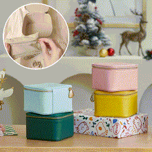 Indlæs billede til gallerivisning Smyckeskrin i läder för resor