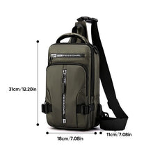 Indlæs billede til gallerivisning Skuldertaske med USB-opladning