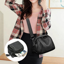 Indlæs billede til gallerivisning Skuldertaske i vævet skal