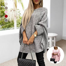 Indlæs billede til gallerivisning Elegant strikket kappetrøje til kvinder