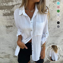 Indlæs billede til gallerivisning Alsidig skjorte med revers og stor lomme