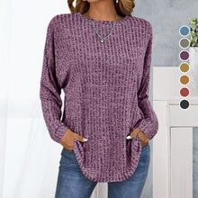 Indlæs billede til gallerivisning T-shirt med rund hals og pit-stripe