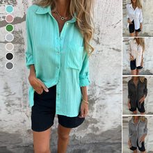 Indlæs billede til gallerivisning Alsidig skjorte med revers og stor lomme