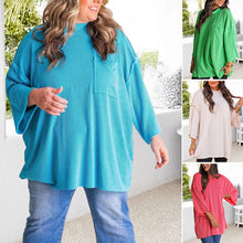 Indlæs billede til gallerivisning Løstsiddende ribbet patchworktop