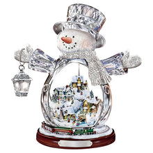 Indlæs billede til gallerivisning Snemandskrystalkugle PVC klistermærker