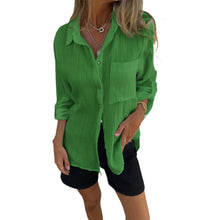 Indlæs billede til gallerivisning Alsidig skjorte med revers og stor lomme