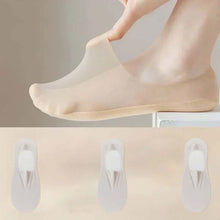 Indlæs billede til gallerivisning Usynlige åndbare issilkestrømper(5 par)