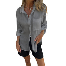 Indlæs billede til gallerivisning Alsidig skjorte med revers og stor lomme