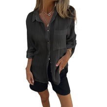 Indlæs billede til gallerivisning Alsidig skjorte med revers og stor lomme