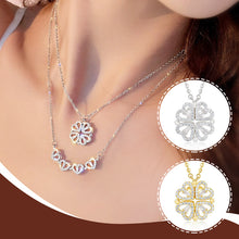 Indlæs billede til gallerivisning Hjerte-kløver halskæde