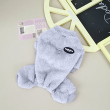 Indlæs billede til gallerivisning Elastisk Fleecejumpsuit til kæledyr med ring til snor