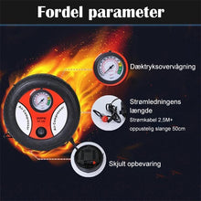 Indlæs billede til gallerivisning Mini bil dæk oppustning pumpe