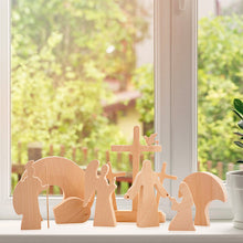 Indlæs billede til gallerivisning Påskedekoration i træ