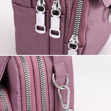 Indlæs billede til gallerivisning Letvægts vandtæt crossbodytaske med multilommer