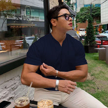 Indlæs billede til gallerivisning Kortærmet fitness T-shirt med korte ærmer