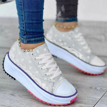 Indlæs billede til gallerivisning Trykte lærredssko