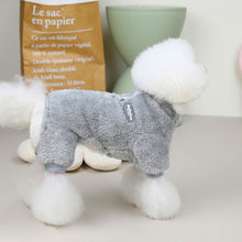 Indlæs billede til gallerivisning Elastisk Fleecejumpsuit til kæledyr med ring til snor