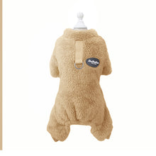 Indlæs billede til gallerivisning Elastisk Fleecejumpsuit til kæledyr med ring til snor