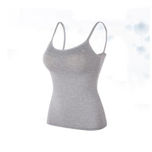 Indlæs billede til gallerivisning Bomuldstop med indbygget bh