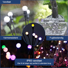 Indlæs billede til gallerivisning Solcelledrevent Plug-in LED Havelys Firefly i ildfluemotiv