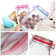 Indlæs billede til gallerivisning Krukke lynlåstasker, sæt med 5 stk