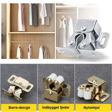 Indlæs billede til gallerivisning Klassiske snapspænder til skabslåge i rustfrit stål